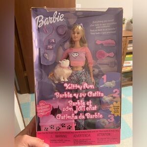 Barbie Kitty Fun Doll with Pink Top and Patterned Pants